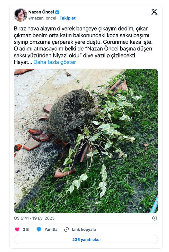 nazan oncel olumden dondu son anda kurtuldu hayat bir pamuk ipligine bagli